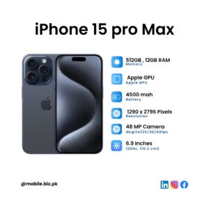 Apple iPhone 15 Pro Max Price in Pakistan