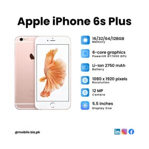 Apple iPhone 6s Plus Price in Pakistan